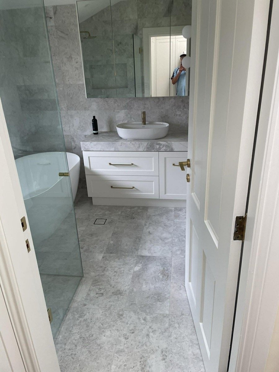 Bathroom Renovation work by Bark Construction, NSW