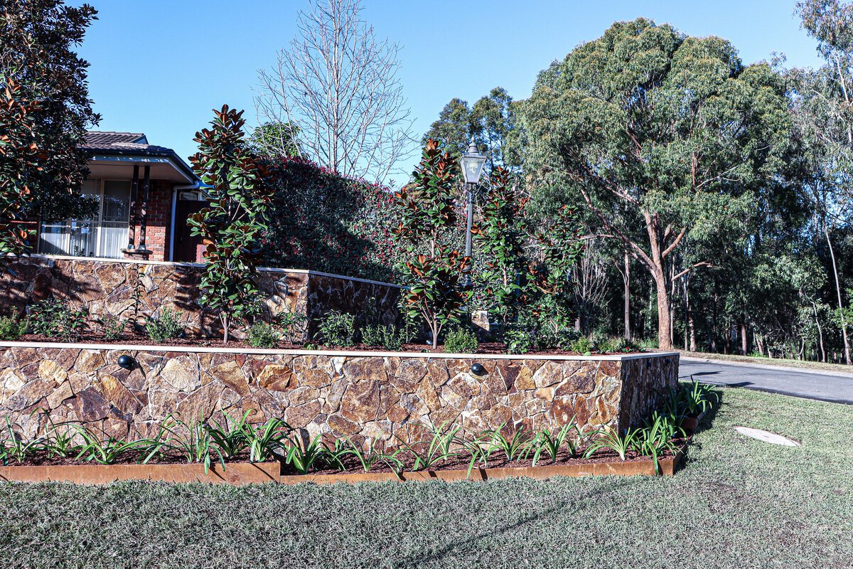 Landscaping work by Bluegum Landscaping and Paving, NSW