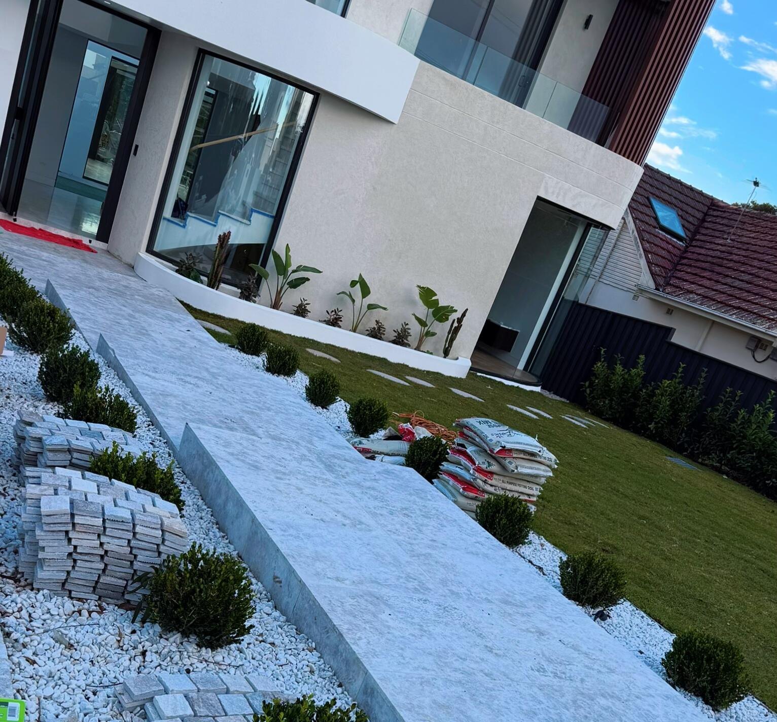 Landscaping work by The One Construction and Landscape, East Lindfield NSW